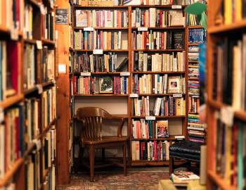 inside a bookshop