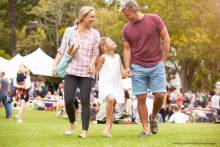 family at outdoor festival