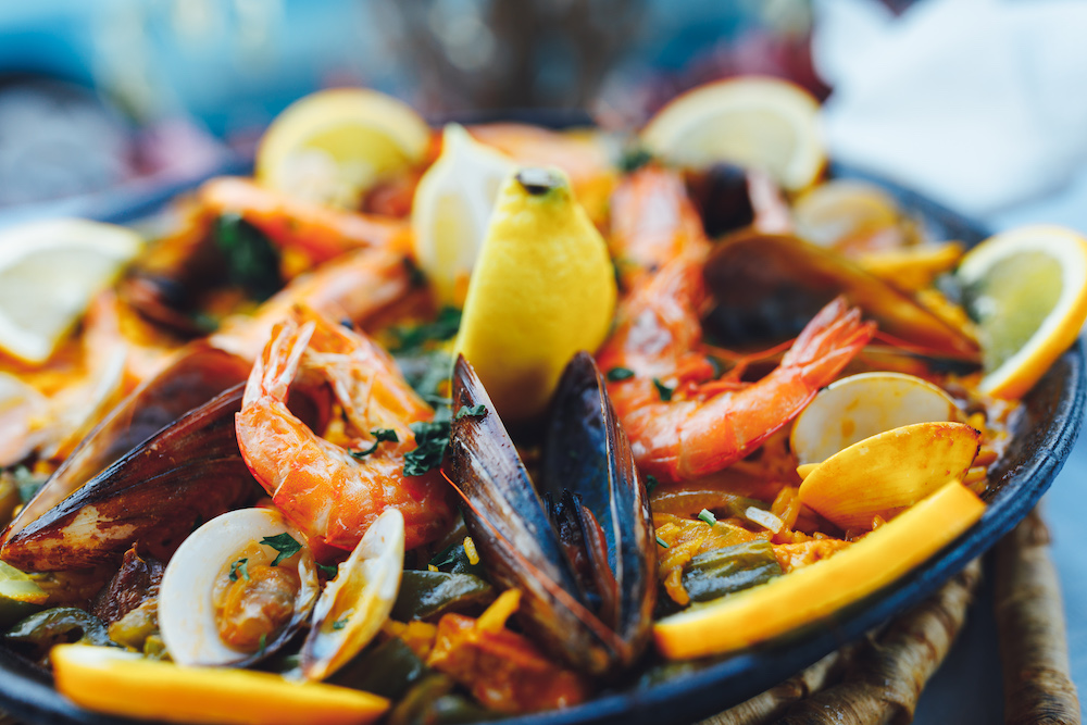 plate of seafood